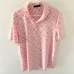 G/FORE Mapped Icon Camo Tech Jersey Performance Golf Polo, Size: Large